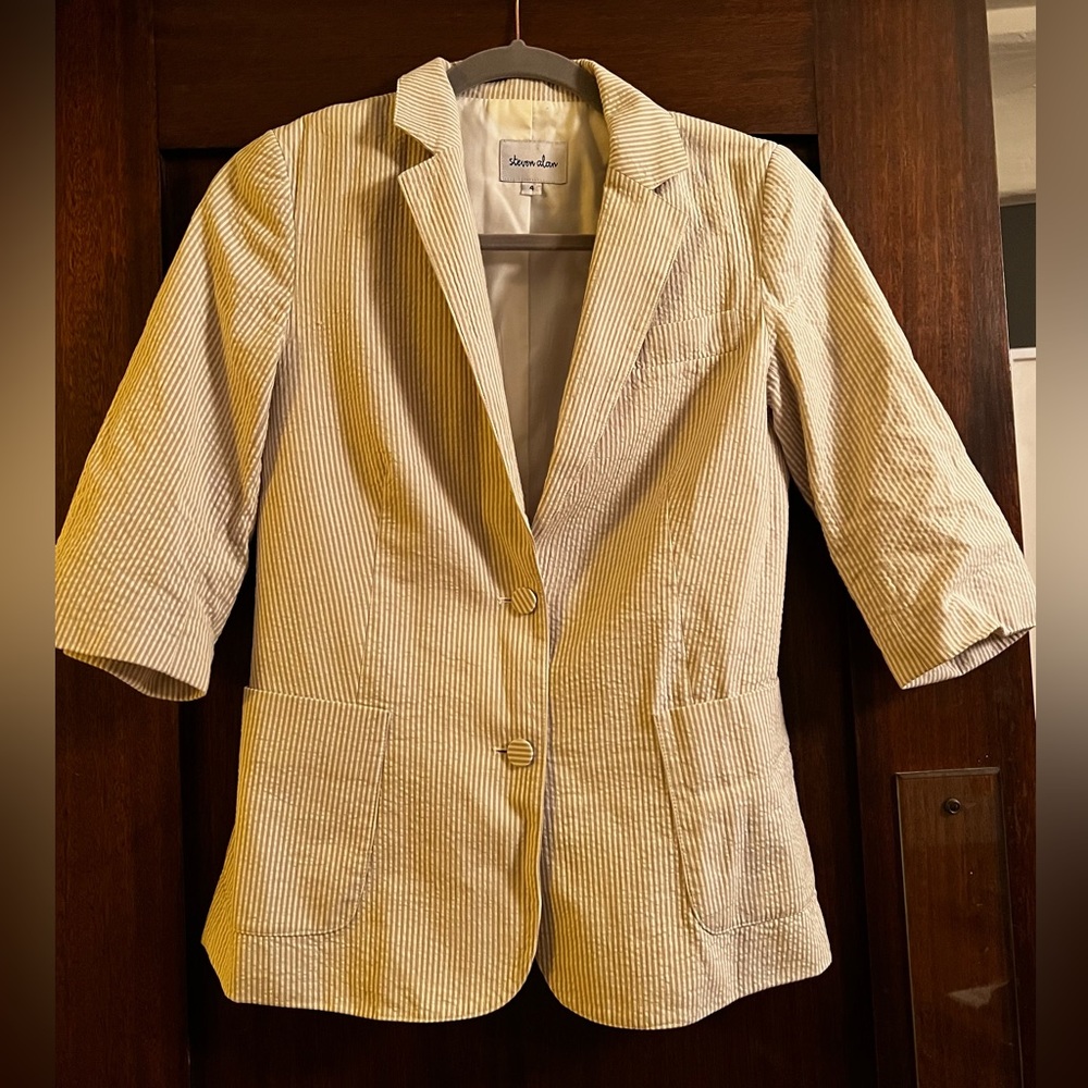 Steven Alan seersucker blazer